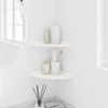 vidaXL Schwebendes Regal mit Regal 2 pcs Weiß 24 x 24 x 2 cm 8004108 Bild 4