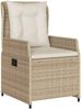 vidaXL 5-tlg. Garten-Essgruppe mit Kissen Beige Poly Rattan 3262891 Bild 3