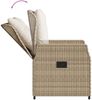 vidaXL 5-tlg. Garten-Essgruppe mit Kissen Beige Poly Rattan 3262891 Bild 5