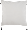 Kissen 2er Set Geometrisches Muster SCHEFFLERA Samtstoff 45 x 45 cm Weiß Bild 5