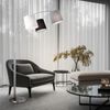 RGB LED Stehleuchte, Eisen Textil, schwarz, grau, weiß, H 190 cm Bild 5