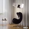 RGB LED Stehleuchte, Eisen Textil, schwarz, grau, weiß, H 190 cm Bild 4