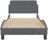 vidaXL Bettgestell "Dover" Dunkelgrau 90x190 cm Samt 373093 Bild 4