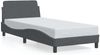 vidaXL Bettgestell "Dover" Dunkelgrau 90x190 cm Samt 373093 Bild 2