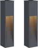vidaXL Solar LED Wegeleuchte 2 pcs Anthrazit Kalt gewalzter Stahl 879718 Bild 2