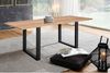 Baumkante Esstisch Sheesham naturbelassen 200 x 100 schwarz MAREK 76396959 Bild 2