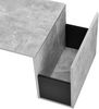 Couchtisch Bollnäs 90x45x35 cm mit Ablagefach Betonoptik en. casa Bild 5