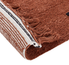 Teppich Baumwolle braun 140 x 200 cm gepunktetes Muster Kurzflor LAZA Bild 5