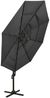 vidaXL Sonnenschirm mit Aluminium-Mast 4-lagig Anthrazit 3x3 m 313830 Bild 5