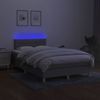 vidaXL Boxspringbett mit Matratze & LED Hellgrau 120x190 cm Stoff 3270095 Bild 5