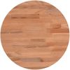 vidaXL Tischplatte Ø30x4 cm Rund Massivholz Buche 355941 Bild 2