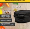 KARL KRÜGER Gänsebräter oval 4,5 l Ø34cm emailliert schwarz/weiß gesprenkelt Bild 4