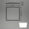 Briloner LED Deckenleuchte Slim Case weiß 42 x 42 cm neutralweiß Bild 4