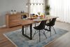 Esstisch Baumkante Akazie natur 160(260)x90 Ansteckplatten schwarz ADINA 73928856 Bild 3