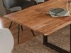 Esstisch Baumkante Akazie natur 160(260)x90 Ansteckplatten schwarz ADINA 73928856 Bild 4