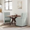 vidaXL Esszimmerstühle mit Rollen 2 pcs Hellgrau 58 x 67 x 97 cm Samt 42017866 Bild 3