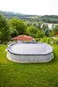 Steinbach Abdeckplane oval, PE blau, 550x360 cm Bild 4