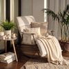 Schaukelstuhl MIKA Indoor - 61x100x66cm, Samt, Creme | Liegestuhl Relaxstuhl Sofastuhl Bild 3
