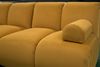 KAWOLA Modulsofa LAYLA Ecksofa 3 Module 2 Armlehnkissen Velvet gelb 74 x 213 x 213 cm Bild 5