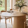 IDIMEX Esstisch AURA, Esszimmertisch oval 180 x 110 cm aus MDF mit Eichenfurnier in Natur Bild 2