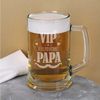 Herz & Heim Bierkrug für Väter mit Gravur - Bierglas als Geschenk zum Vatertag, Glas Bild 3