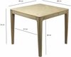 Esstisch Massivholz Mango 80x80 cm white wash - Quadratischer Esszimmertisch Holz - Küchentisch modern für 4 Personen - Stabiler Holztisch - Tisch für Esszimmer Bistrotisch Handmade Bild 4
