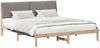 vidaXL Bettgestell Braun und Taupe 200 x 200 cm Massivholz Kiefer 3394361 Bild 3