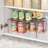 mDesign Küchenregal Geschirrablage Aufbewahrung Organizer 2er Set Metall Grau Bild 2