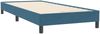 vidaXL Boxspringbett mit Matratze Dunkelblau 80x220 cm Samt 3317635 Bild 5