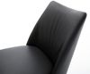 Freischwinger Elso-Flex Echt-Leder Schwarz Freischwinger flach Effektfinish Titan Taschenfederkern Bild 4
