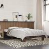vidaXL Bettgestell Braun Eichen-Optik 90x190 cm Holzwerkstoff Metall 845886 Bild 1