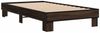 vidaXL Bettgestell Braun Eichen-Optik 90x190 cm Holzwerkstoff Metall 845886 Bild 3