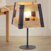 Tischleuchte, Holz, Eisen, braun-schwarz, Höhe 40 cm, CRATE Bild 2