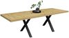 Esstisch Elgin 4 175-275x80x100 Metall+Holzwerkstoff Schwarz/Asteiche Bild 2