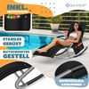 KESSER® Sonnenliege Relaxliege Schwungliege | Gartenliege | Gartenstuhl | Klappstuhl faltbar | Liegestuhl | Schaukelsessel | ergonomische Relaxsessel | wetterfest | 150 kg Belastung | Schwarz Bild 3