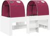 vidaXL Bett mit Tunnel 4 pcs Weiß und Rot Holzwerkstoff 3423549 Bild 2