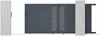 Vente-unique - GREGOR Eingangstor Metall Grau - B 4,6 cm x H 178 cm x L 390 cm Bild 5
