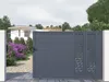 Vente-unique - GREGOR Eingangstor Metall Grau - B 4,6 cm x H 178 cm x L 390 cm Bild 3