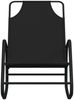 Schaukelliegen 2 pcs, Liegestuhl Schwarz Stahl und Textilene Bild 4