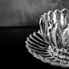 Dessertgläser mit Unterteller, 12-teiliges Glasschalenset - Lotus Design Transparent Bild 5