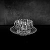 Dessertgläser mit Unterteller, 12-teiliges Glasschalenset - Lotus Design Transparent Bild 4