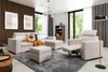 Ecksofa Schlafsofa inkl. Hocker CANTON Stoff Liverpool Pearl Ottomane Rechts Bild 4