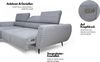 WERK2 Ecksofa Alisson, mit elektrischer Sitztiefenverstellung, L-Form, Breite 277 cm, Alisson – flexibler Komfort mit modernem Design und smarten Details. Bild 3