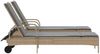 Sonnenliegen mit Auflagen 2 pcs, Gartenliege Beige Poly Rattan Bild 5