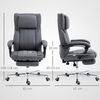 Vinsetto Schreibtischstuhl ergonomischer Bürostuhl mit 5 Massagemodi, verstellbarer Kopfstütze (höhenverstellbarer Drehstuhl, 1 St), mit Fernbedienung, Leinenoptik, Braun Bild 2