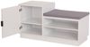 HTI-Living Garderobe Garderobenpaneel mit Spiegel und Schuhbank (Set, 2 St, 1 Garderobenpaneel mit Spiegel, 1 Schuhbank), Set Wandgarderobe und Schuhregal mit Sitzkissen Bild 3