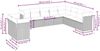 vidaXL 10-tlg. Garten-Sofagarnitur mit Kissen Hellgrau Poly Rattan 3249701 Bild 3