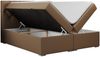 Boxspringbett, Bett, Polsterbett, zwei Bettkästen - ALDA - 140x200cm - Braun Kunstleder - H3 Bild 4