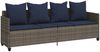 vidaXL Sonnenliege mit Kissen Grau Poly Rattan 368351 Bild 2
