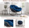 LVHOM Schaukelstuhl mit gepolstertem Kissen, Rattanstuhl mit Stahlrahmen, Lounge Sessel, Schaukelsessel, 2 St, für Balkon/Garten/Wohnzimmer/Schlafzimmer Bild 5